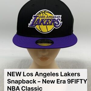 NEW‎ Los Angeles Lakers New Era 9FIFTY Snapback Black Purple Hat